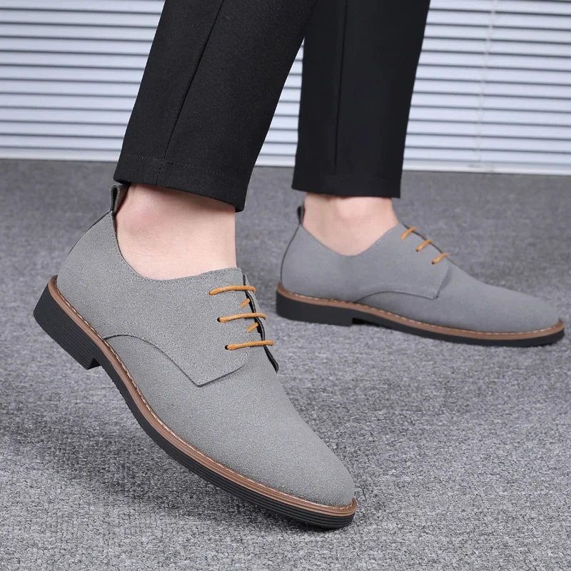 Scarpe Eleganti Da Uomo In Pelle Scamosciata Oxford Mocassini Derby Lusso Casual Classiche