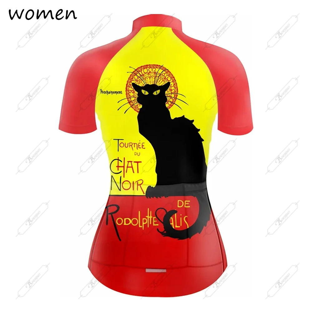Maglia Da Ciclismo Donna Estate Premium Traspirante Team Racing Abbigliamento Da Ciclismo Maglia Da Bici Corta