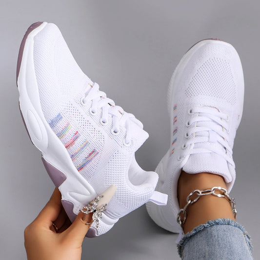 Scarpe sportive da donna nuove primaverili, alla moda, traspiranti, leggere, antiscivolo, resistenti all'usura, scarpe sportive casual, scarpe basse