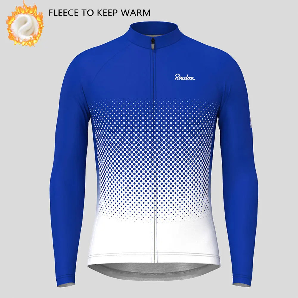 Raudax Abbigliamento Ciclismo Invernale Pile Termico Maglie Da Ciclismo A Maniche Lunghe Calde Giacche Da Bicicletta MTB