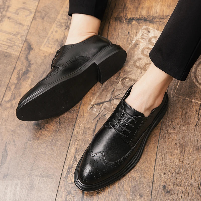 Scarpe Brogue In Pelle Di Alta Qualità Uomo Classiche E Eleganti Da Ufficio E Da Sposa