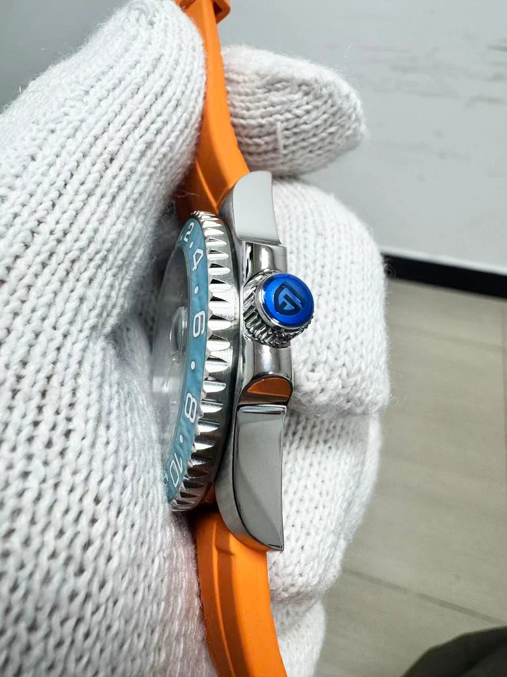 Pagani Design Orologio Esterno Alta Gamma 8215 Meccanico Automatico Impermeabile Cinturino Gomma Luminoso Sportivo Uomo