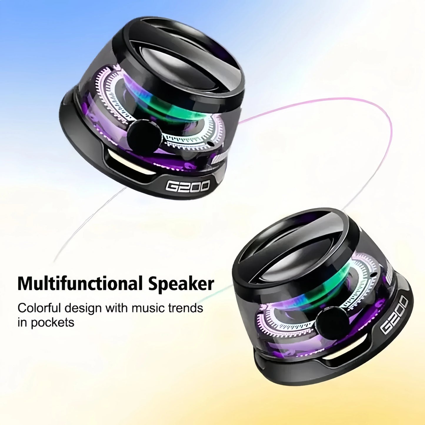 Altoparlante Bluetooth 5.3 Mini Portatile Con Suono Magnetico RGB Multifunzione Per PC MacBook Xiaomi Huawei iPhone