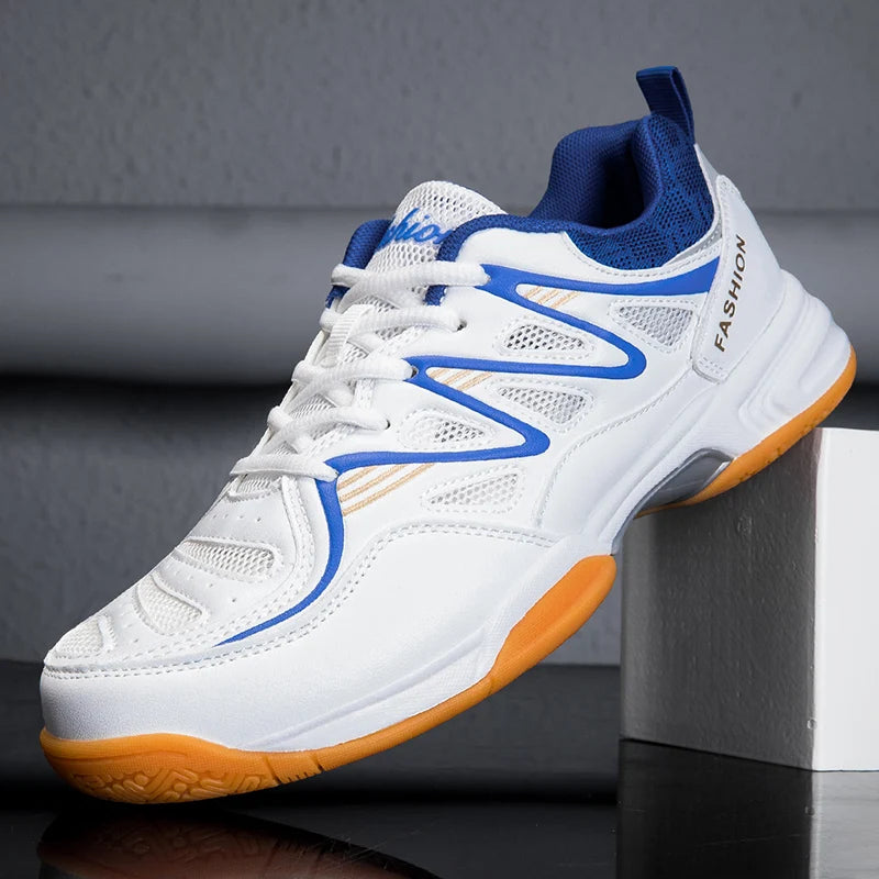 Scarpe Sportive Unisex Antiscivolo Per Ping Pong E Badminton Con Suola Spessa E Lacci