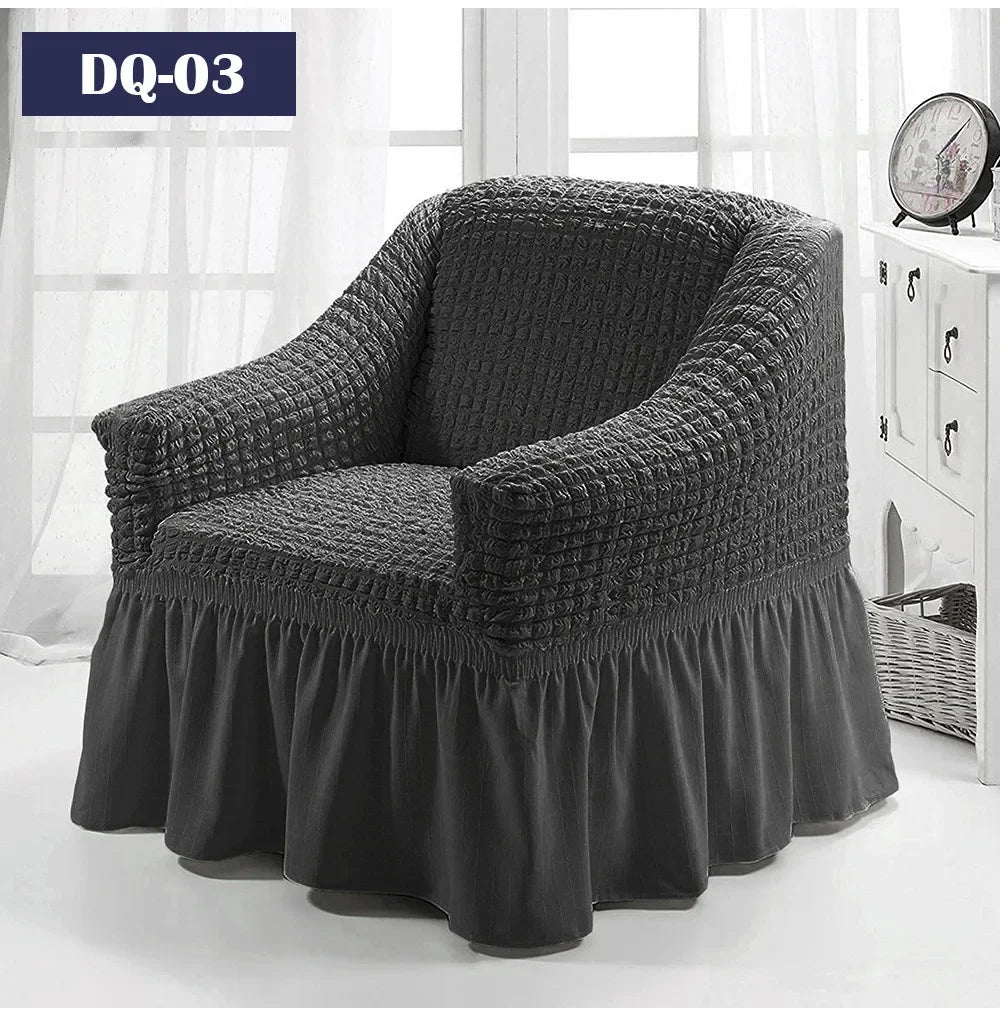 Fodere Per Divani Elastiche Universali Da 90-360 Cm Antiscivolo Copridivano Completo Per 1 2 3 4 Posti In Tessuto Estivo