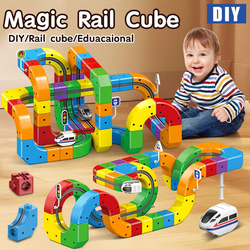 Treno Magico DIY Educativo Per Bambini Forme Multiple