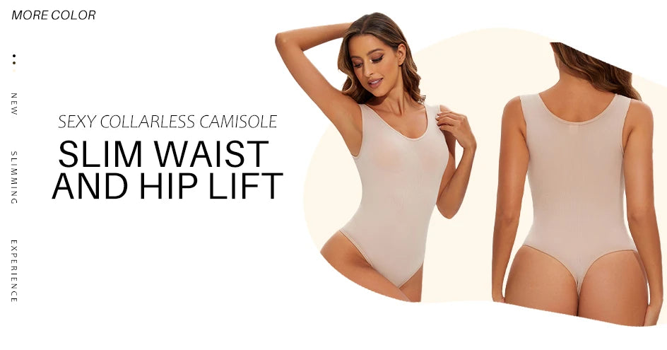Body modellante senza cuciture per donna Body Shaper Perizoma modellante per il corpo Scolpire il seno Dimagrante Spalline larghe Shaper Nuovo