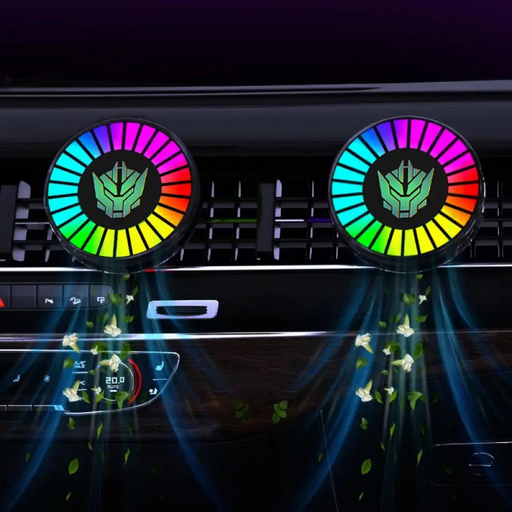 Luci ritmiche musicali Deodorante per ambienti Led Atmosfera per auto Controllo del suono Ritmo vocale Lampada pickup ambientale per auto Decorazione creativa