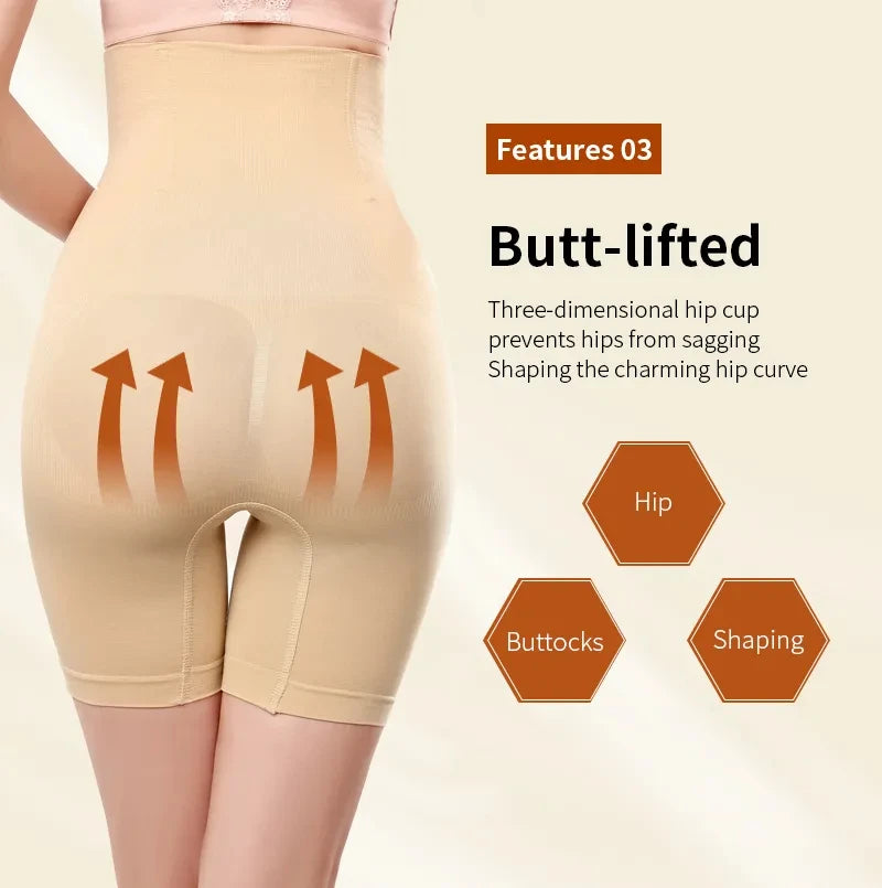 Pantaloni Modellanti Vita Alta Per Donne Glutei Dopo Parto Sollevamento Corpo Pantaloncini Slim Allenatore In Vita