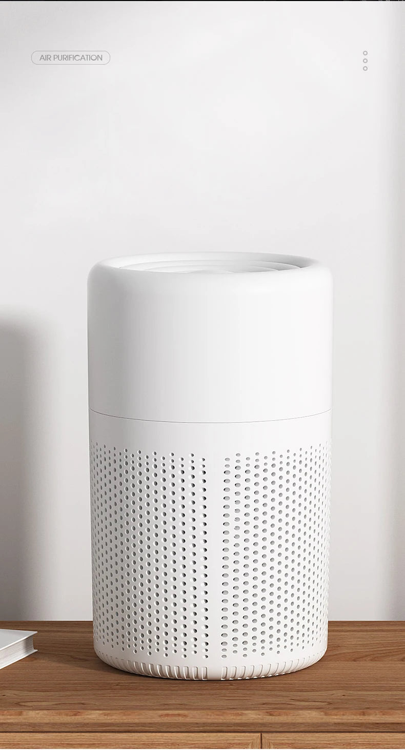 Mini Purificatore D'Aria Da Tavolo Solare Portatile Con Filtro HEPA Deodorante Per Ambienti Rimozione Odori