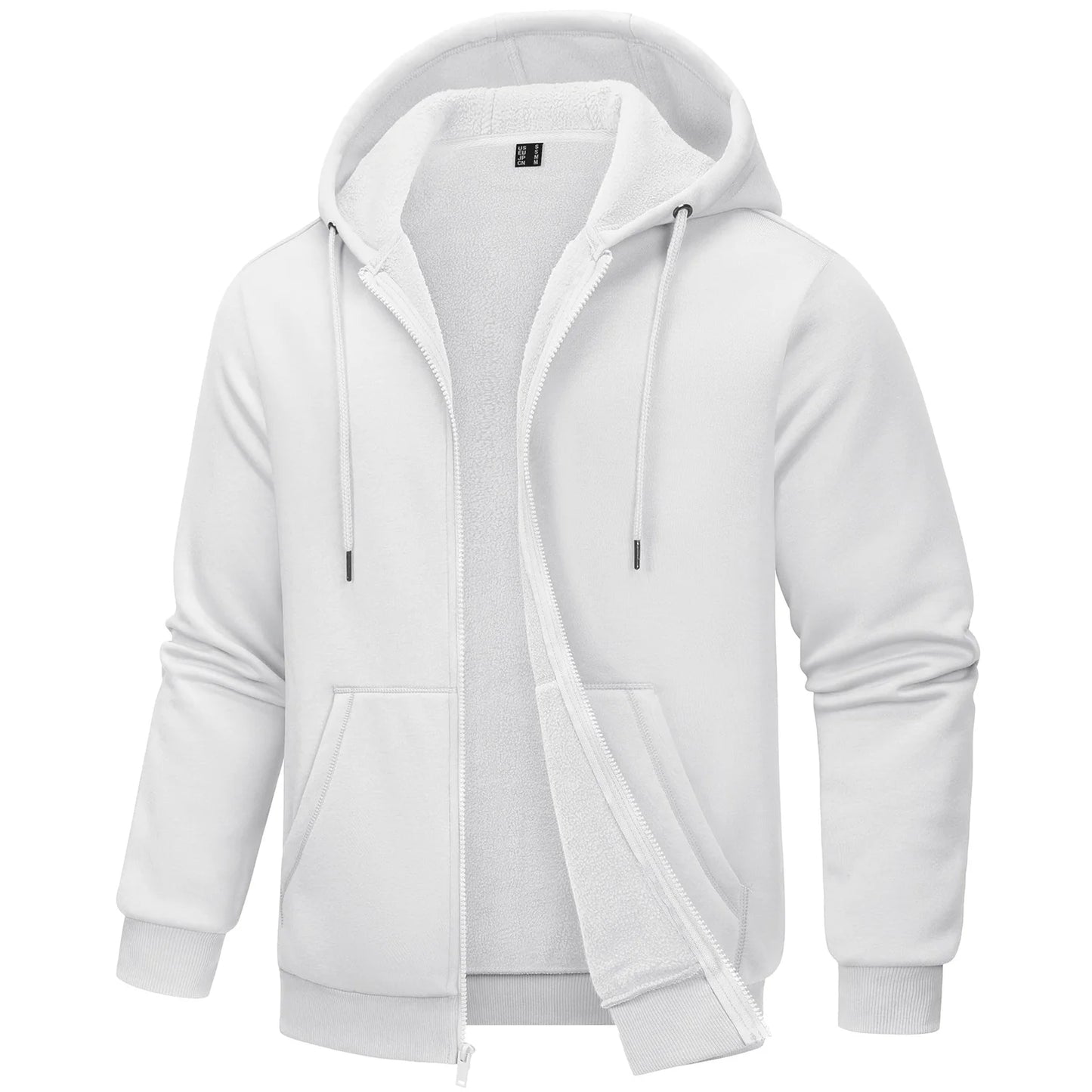 Tacvasen Felpa Con Cappuccio Uomo In Pile Con Tasche Grandi Con Zip Intera Casual Sportivo Per Running Escursionismo