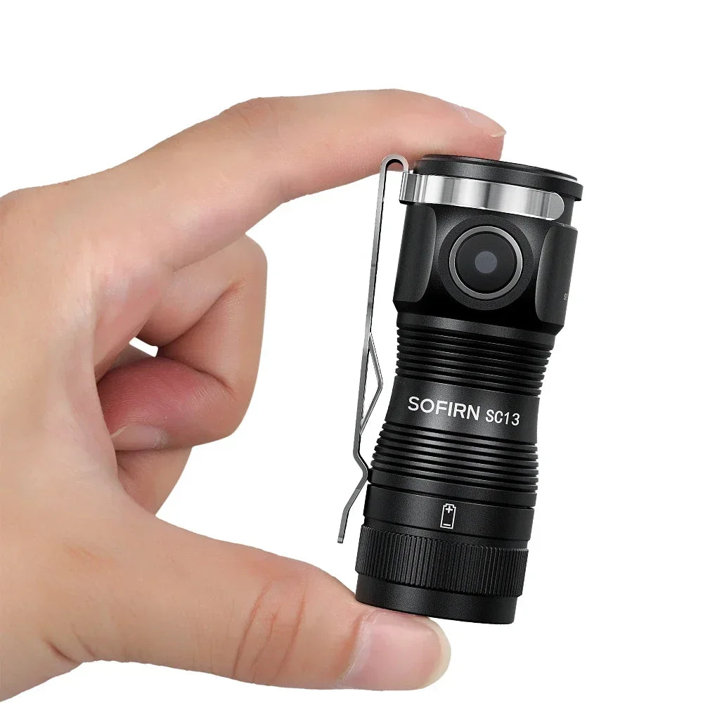 Sofirn Mini SC13 Torcia Elettrica Potente SST40 519A LED 1300lm 18350 Ricaricabile Alto CRI Con Magnetico