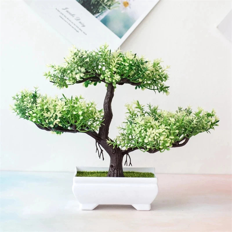 Piante Artificiali Bonsai Piccolo Albero In Vaso Con Fiori Decorativi Per Tavolo Casa Giardino E Decorazione Per Hotel