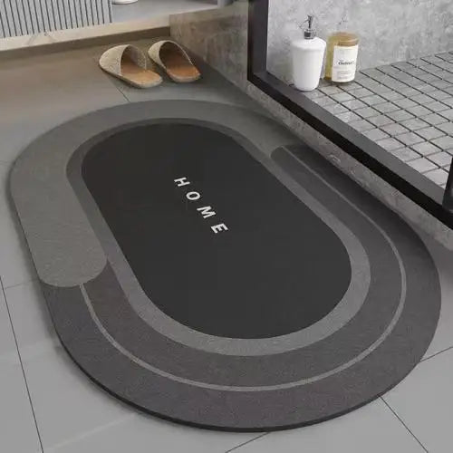 Tappetino Bagno Antiscivolo Assorbente In Fango Diatomea Ad Asciugatura Rapida Per WC E Piedi