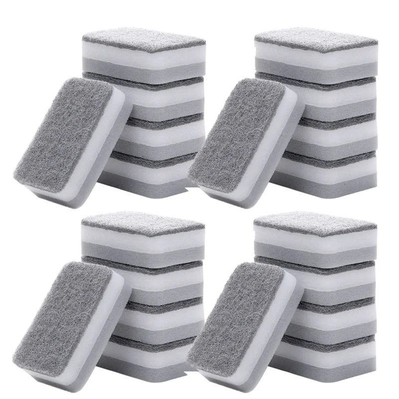 Spugna Doppia Faccia Grigio Abrasivo Resistente Allo Sporco Per Pulizie Professionali In Cucina