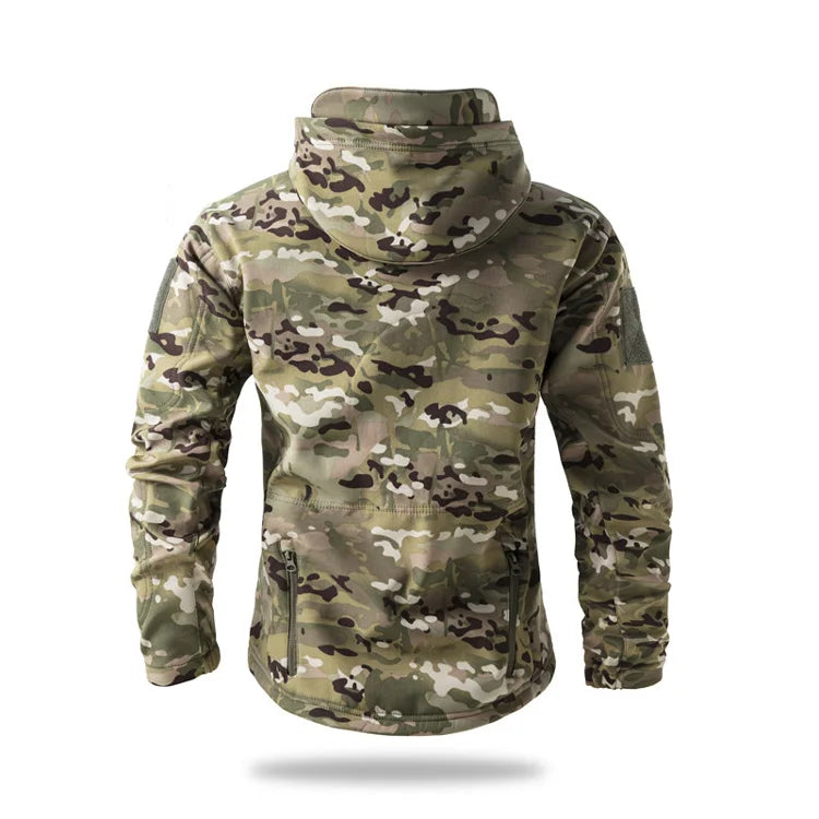Lurker Giacca Soft Shell Tattica Pelle di Squalo Uomo Impermeabile con Cappuccio Mimetica Esterno da Caccia Autunno