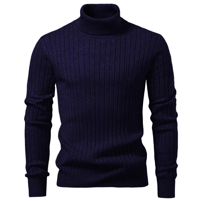 Animal Game Maglione Dolcevita Da Uomo A Righe In Lana Caldo Per Autunno Inverno Stile Casual