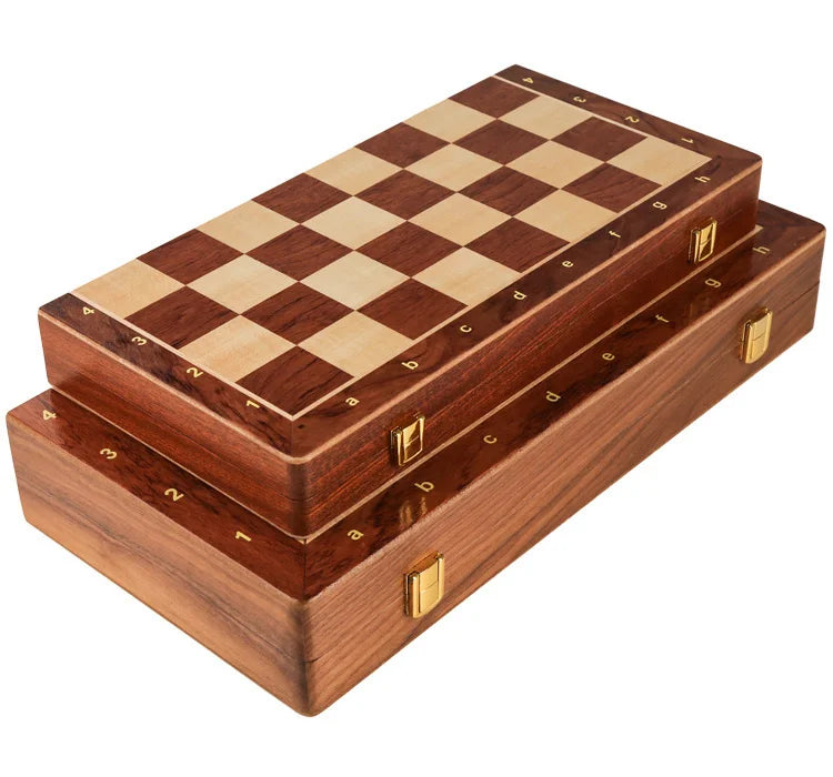 Set Scacchi Pieghevole In Legno Qualita Tradizionale E Classico Scacchiera Gioco Da Tavolo Massiccio Lavorati A Mano