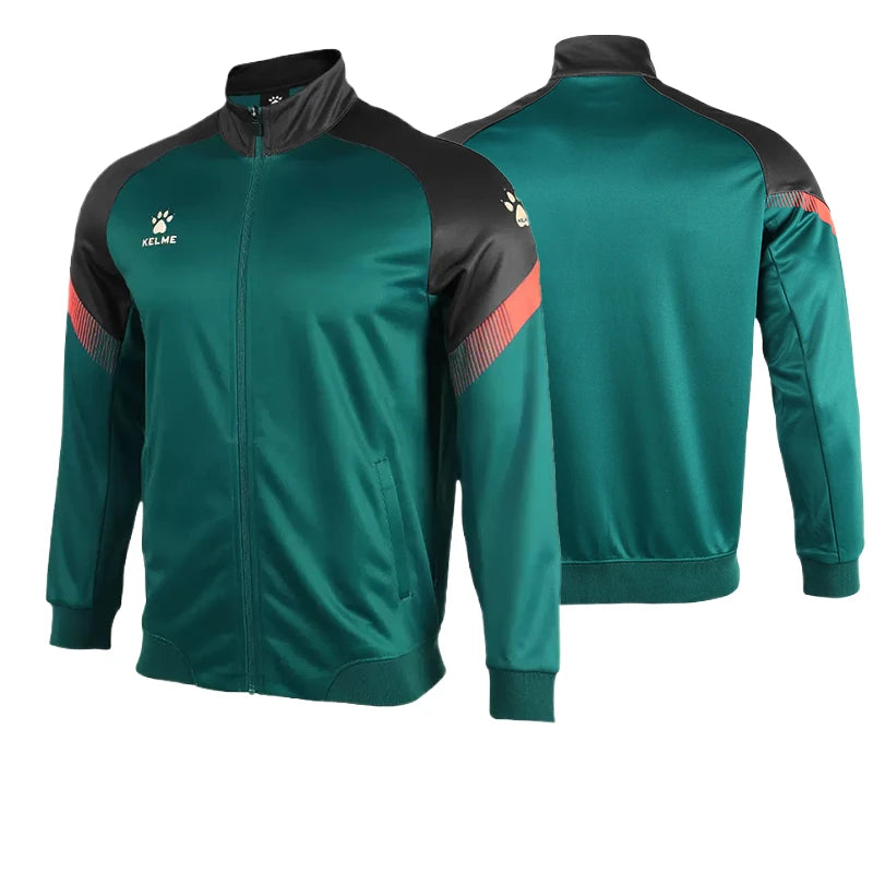 Kelme Giacca Allenamento Uomo Lavorata A Maglia Giocatore China League One Traspirante Con Cerniera Top Da Corsa