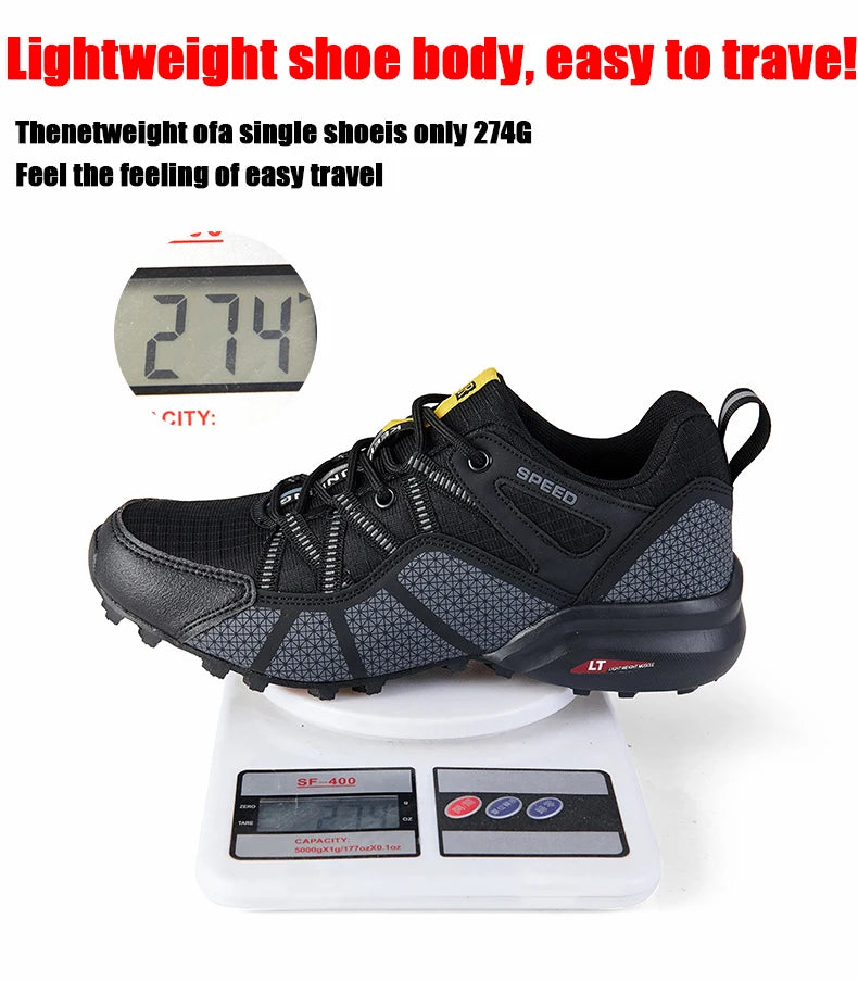 Scarpe sportive da trekking da uomo Stivali da allenamento per escursionismo impermeabili all'aperto Scarpe tattiche da caccia comode e resistenti all'usura da uomo