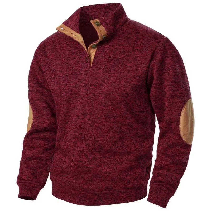 Felpa Da Uomo A Maniche Longe Per Giochi Di Animali All Aperto Caldo Maglione Giacca Casual Con Bottoni Streetwear