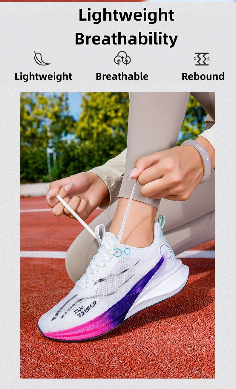 Scarpe Da Corsa Professionali Per Maratona In Carbonio Unisex Ultraleggere Con Assorbimento Degli Urti E Supporto Stabile