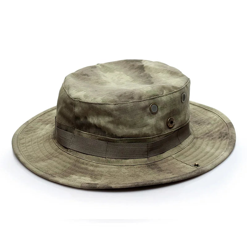 Cappello Boonie Da Pescatore Camouflage All Aperto Protezione Solare Per Esterni Caccia Escursionismo Arrampicata AF056