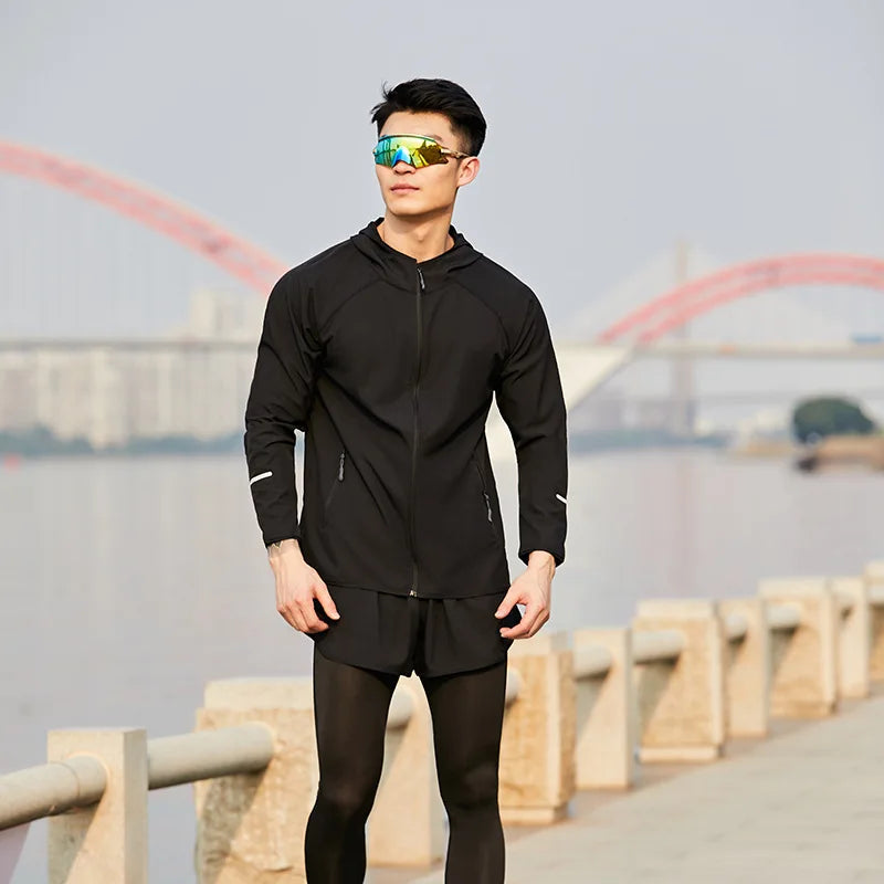 Giacca Da Corsa Sportiva Sottile Da Uomo Giacca A Vento Da Palestra Quick Dry Training Abbigliamento Fitness