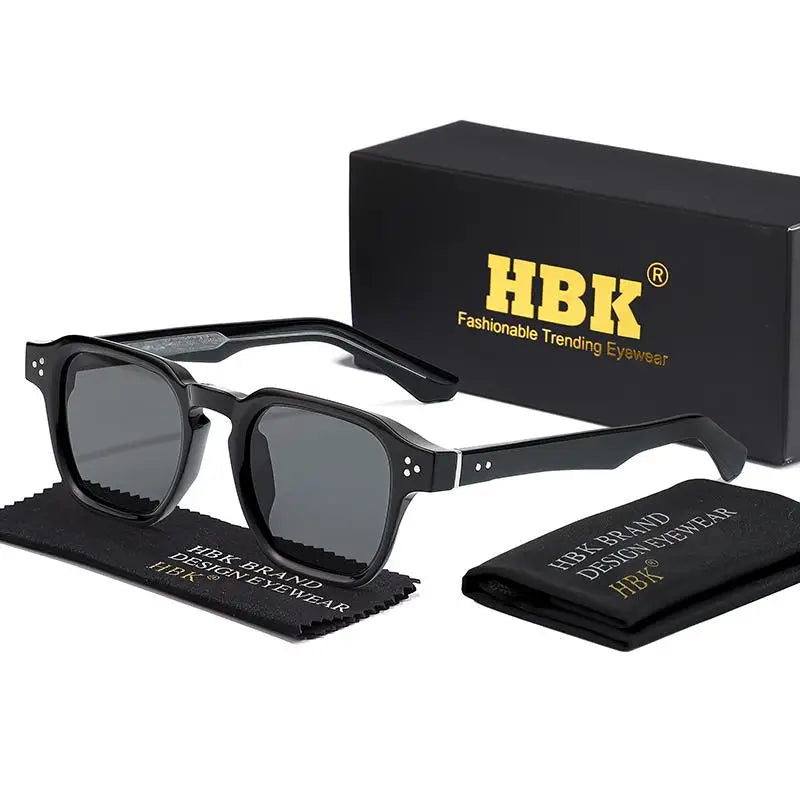 HBK Occhiali Da Sole Uomo Vintage Square Gradient UV400 Sport Outdoor Festa Vacanze Viaggi Guida
