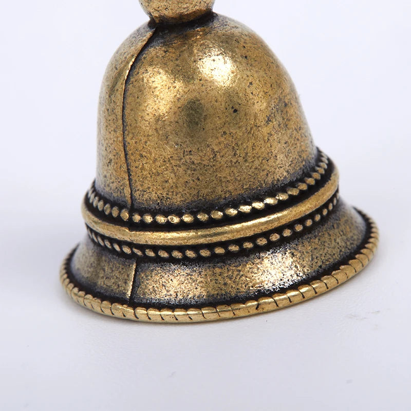 Campana A Vento In Ottone Pressofuso Decorativa Tibetano Cinese Pendente Pesa Solo 16 G Artigianale