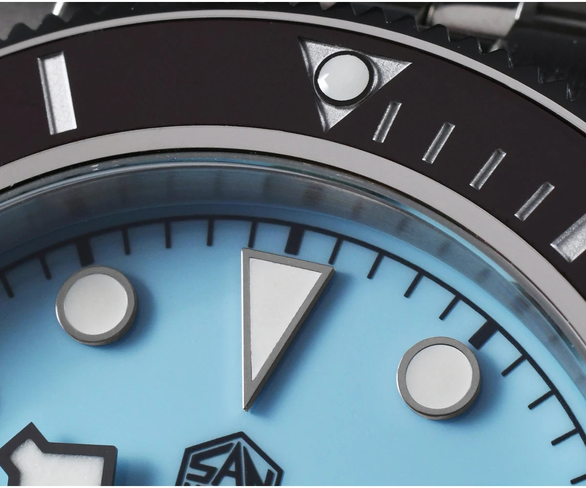 San Martin Orologio 40mm BB Diver Smaltato Quadrante Enamel Blu Lusso NH35 Automatico 200m SN0128