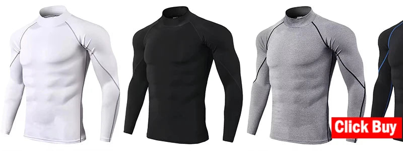 Maglietta Da Uomo A Maniche Lunghe In Compressione Per Palestra Allenamento Corsa Fitness Abbigliamento Sportivo