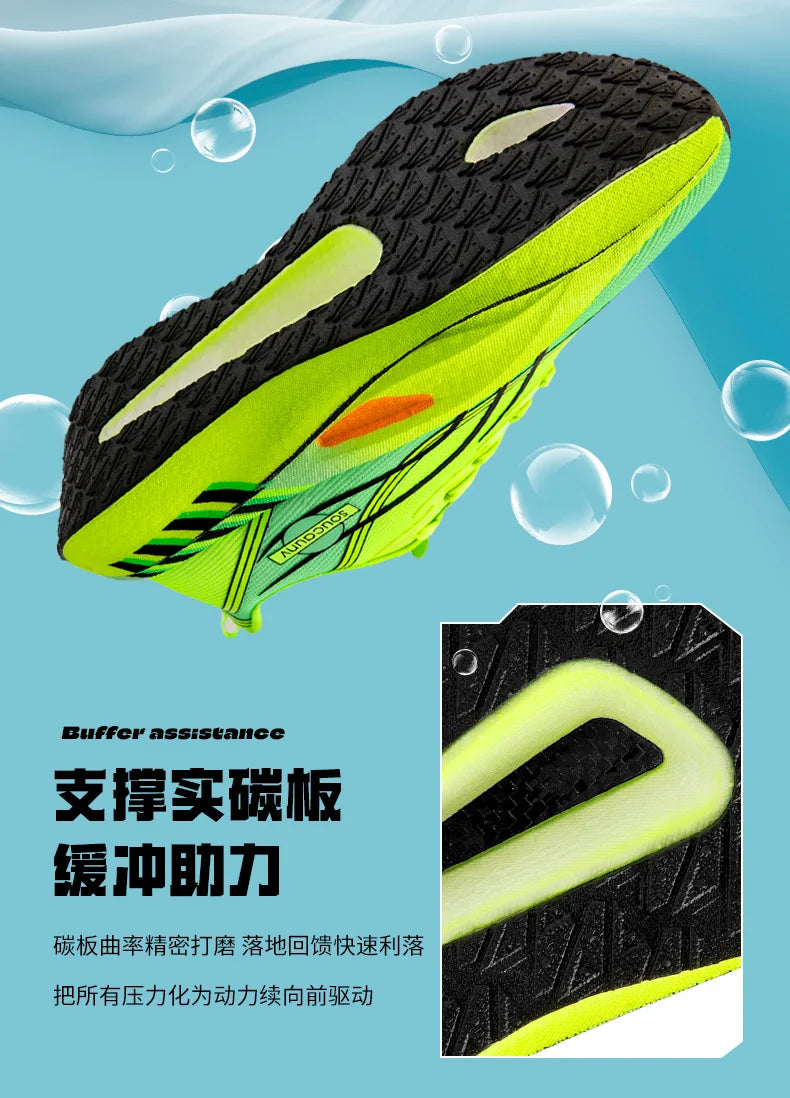 Scarpe Da Corsa Carbon Board Marathon Uomo Donna Traspiranti Leggere Antiscivolo Scarpe Da Ginnastica Atletiche