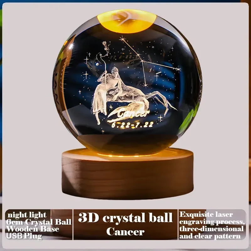 Sfera di Cristallo 3D Creativa Regalo San Valentino Rosa Per la Festa della Mamma Decorazione da Scrivania Nuvola