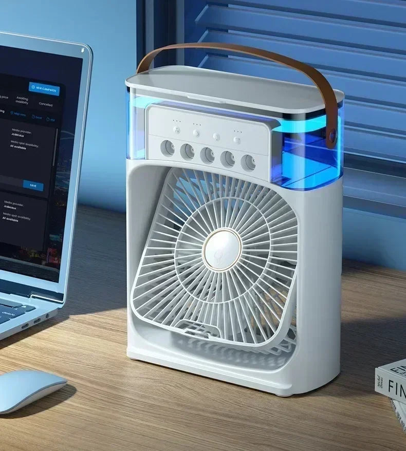 Umidificatore Portatile Ventilatore Condizionatore Di Aria Idrocooling Regolazione Aria Tre Velocità Ufficio