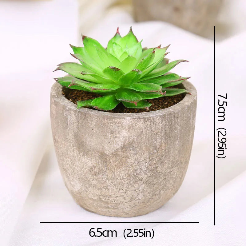 Mini Piante Succulente Artificiali Sempreverdi In Vaso Piccolo Per Ufficio Casa Decorazioni Da Tavolo Fiori Finti