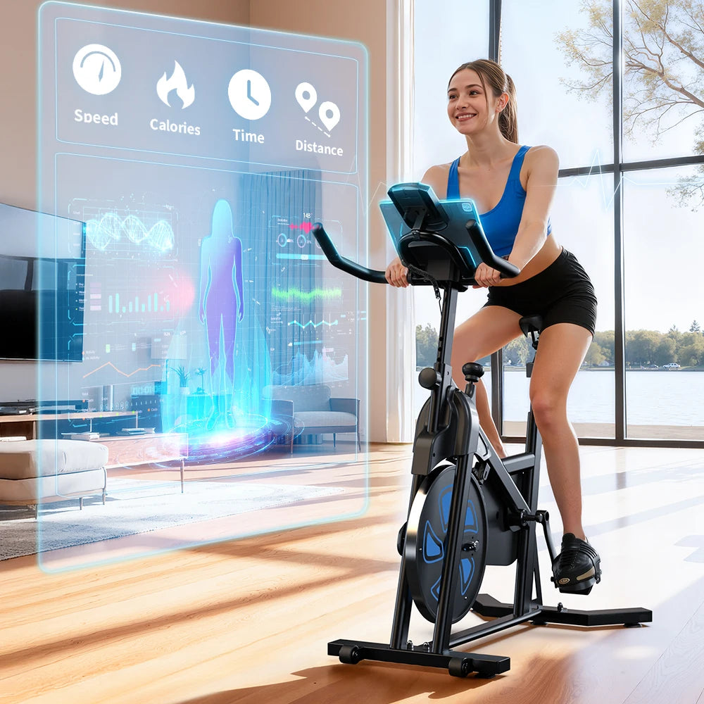 Cyclette Formill QK101 10 Kg Frizione QK116C 12 Kg Magnetico Trasmissione a Cinghia Display Cardio Domestico