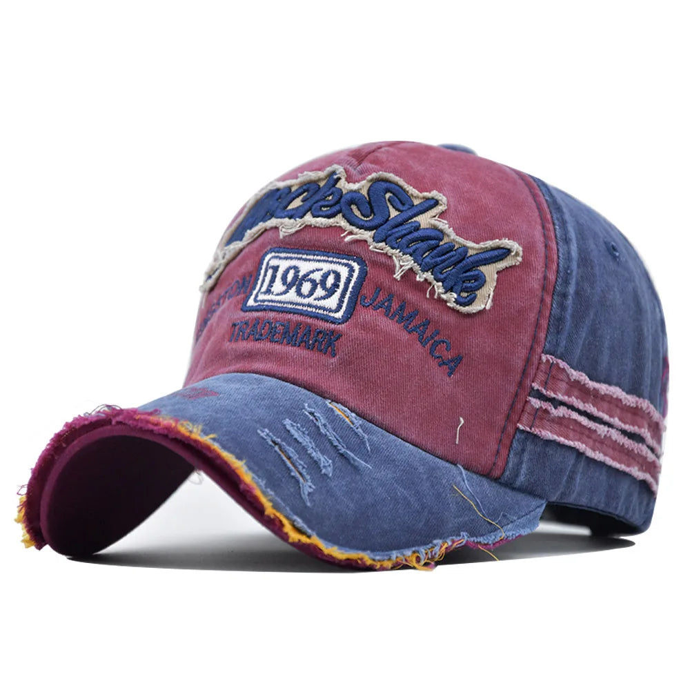 Berretti Da Baseball Ricamati 1969 In Cotone Lavato Unisex Adolescenti Hip Hop Vintage Protezione Solare