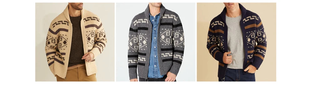 Cardigan Invernale Da Uomo In Maglia Lavorata Termico Caldo Abbigliamento Casual Moda Uomo YA2684