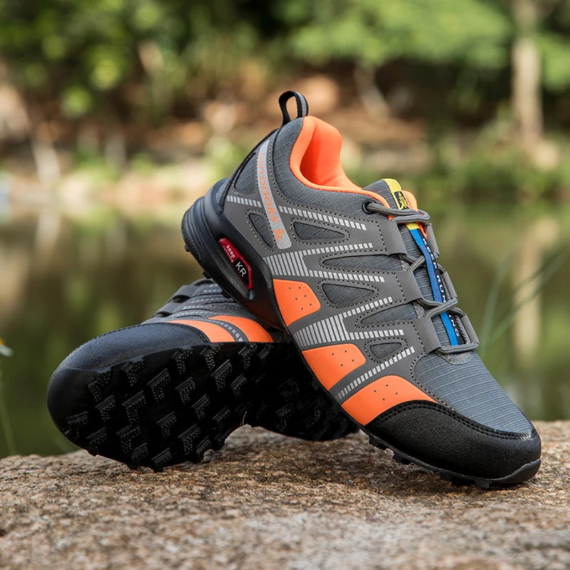 Scarpe Trekking Impermeabili da Uomo Taglia Fino a 48 Escursionismo Alpinismo Campeggio Sneakers da Bici Tattiche