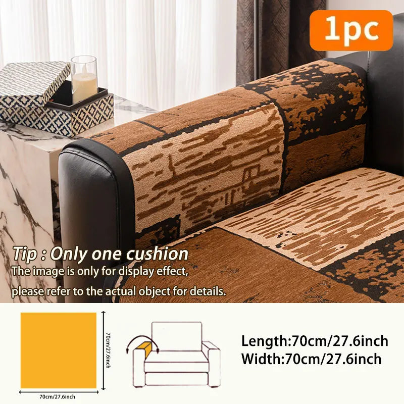 1 cuscino per divano in stile retrò con un lusso leggero e un tocco di fascia alta, adatto a tutte le stagioni, fodera per divano antiscivolo