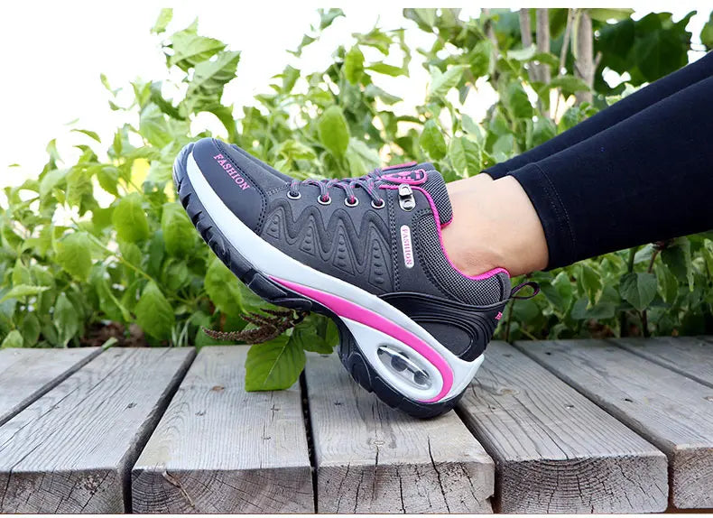 Scarpe Sportive Da Donna Con Plateau All'Aperto Escursionismo Moda Scarpe Casual Antiscivolo Da Corsa Basse Calzature