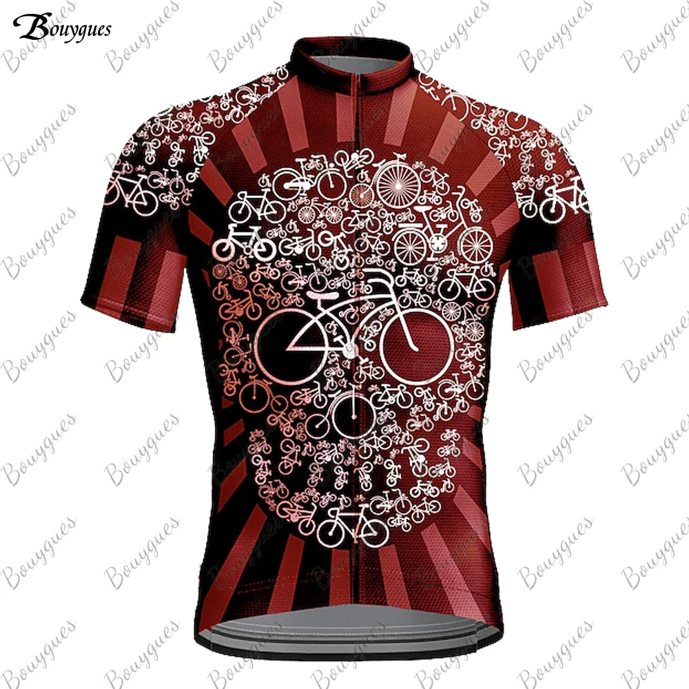 Maglia Ciclismo Uomo 2023 Skull MTB Maillot Abbigliamento Bicicletta Traspirante Asciugatura Rapida Tasche Antisudore