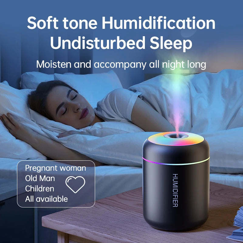 Mini Umidificatore USB 180ML Diffusore Aromaterapia Olio Essenziale Luci Purificatore Aroma Per Auto Casa Camera Da Letto