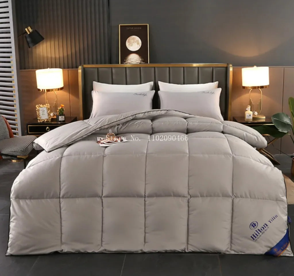 Hilton 5 Stelle Piumino Quattro Stagioni Letto Matrimoniale Caldo Trapunta Invernale