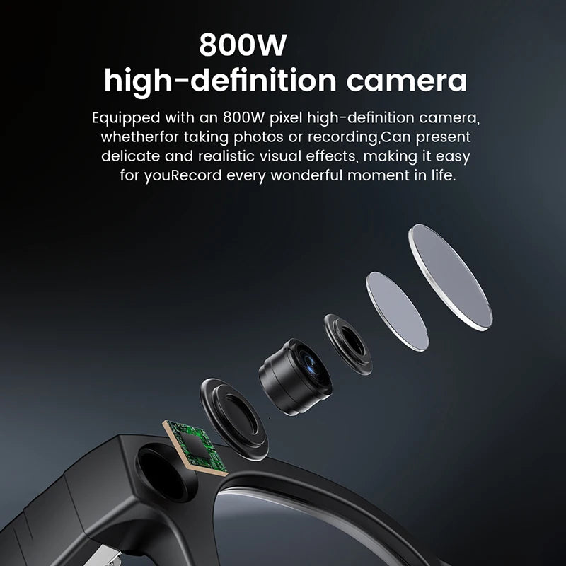 Occhiali Intelligenti Con Fotocamera 32 GB Bluetooth Chiamata Musica Traduzione Lenti Fotocromatiche Touch Multifunzione