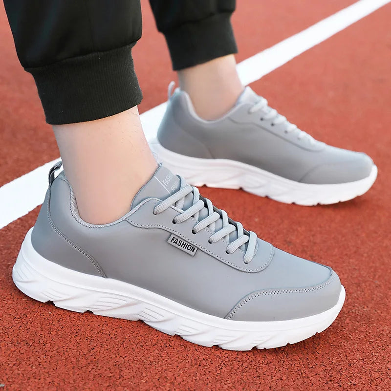 Scarpe Da Uomo In Pelle Traspiranti Da Corsa Scarpe Casual Vulcanizzate Sneakers Per Tempo Libero