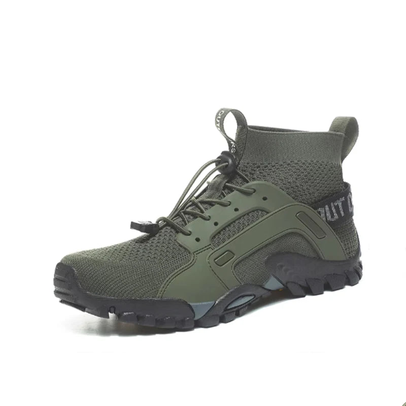 Scarpe Da Acqua Alte Uomo Ad Asciugatura Rapida Traspiranti In Mesh Antiscivolo Per Trekking E Arrampicata Slip On