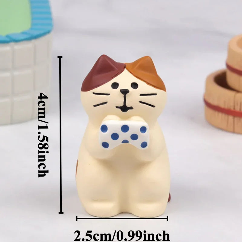 Gatto Limone In Resina Miniatura Pomelo Bath Series Decorazione Da Scrivania Regalo In Stile Giapponese Per Bambini 2024