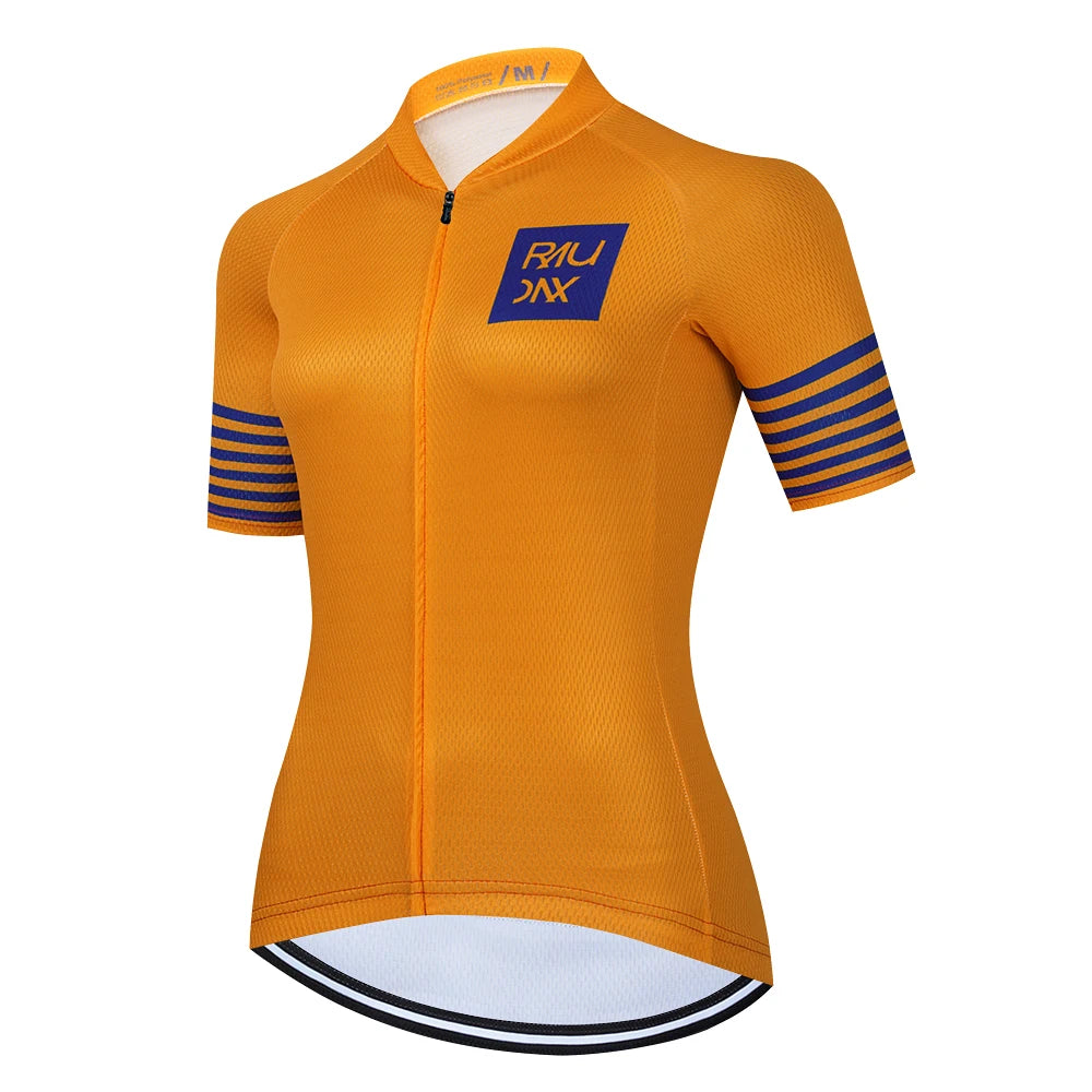 Maglie Ciclismo Donna Raudax 2026 Estive Traspiranti Abbigliamento MTB Maniche Corte Con Tasche